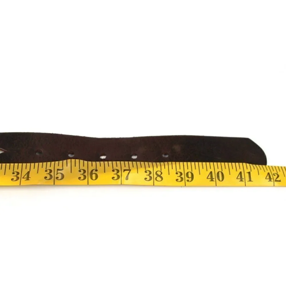 HIPWEAR Canada CUT OUT BROWN GENUINE LEATHER 1.5